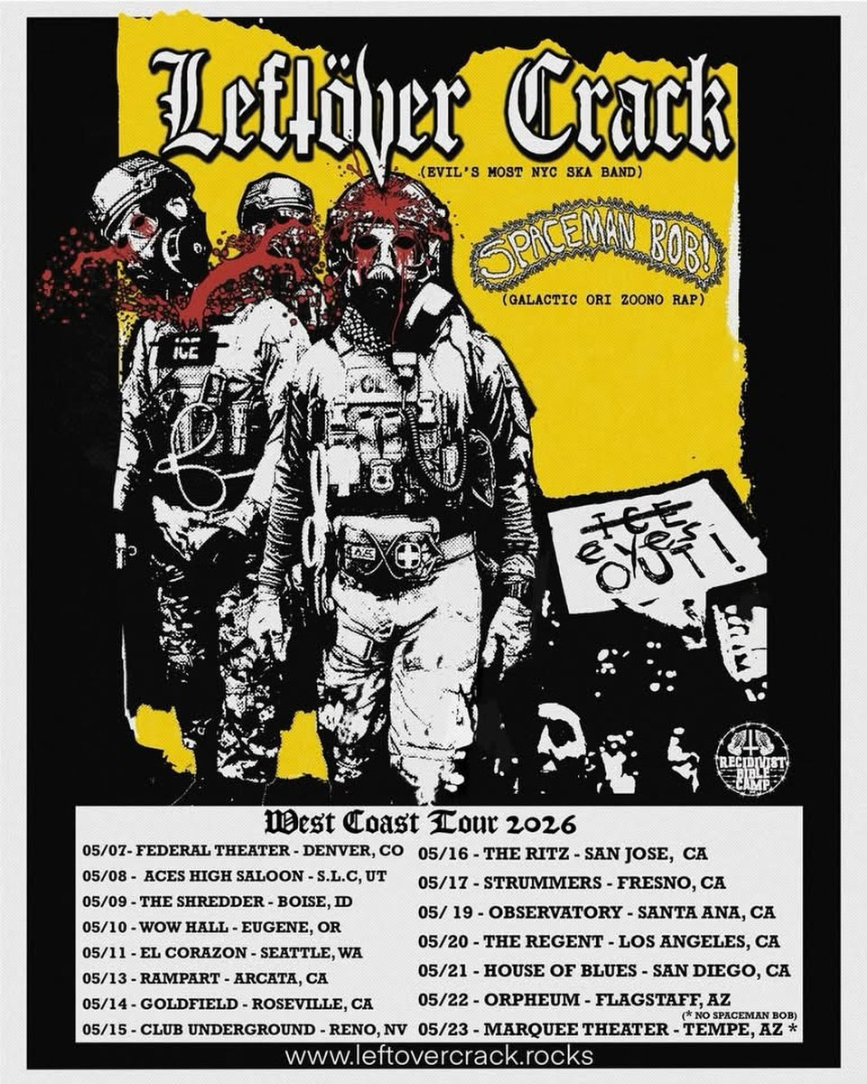 Spaceman Bob Tour Poster 2026